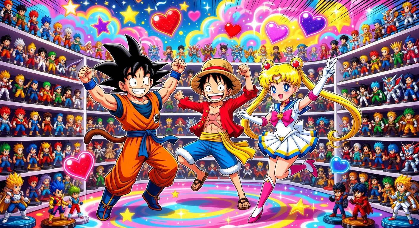 Colección de figuras anime variadas